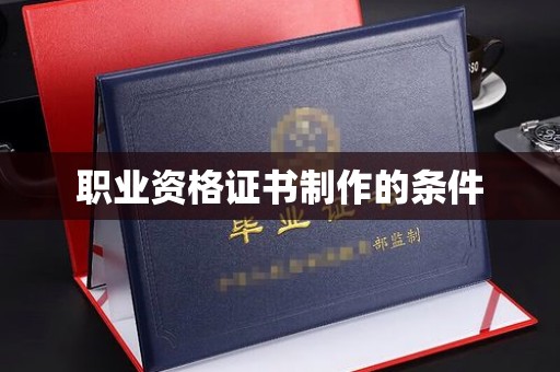 玉林职业资格证书制作的条件